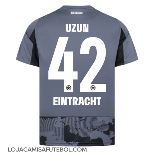 Camisa de Futebol Eintracht Frankfurt Can Uzun #42 Equipamento Alternativo 2025-26 Manga Curta